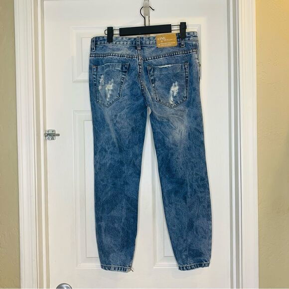 One BY ONE TEASPOON Trashed Free bird Jeans Size 27 - Picture 3 of 12